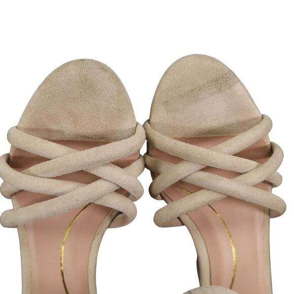 Cole Haan Shoes Womens 5.5 Sandal Pumps Platform Leather Ankle Strap Open Toe - Picture 10 of 16